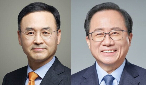 왼쪽부터 차정인, 김석준 후보. 사진=부산시선거관리위원회