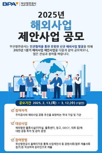 2025년 해외사업 제안사업 공모 안내 포스터. 사진=BPA 제공