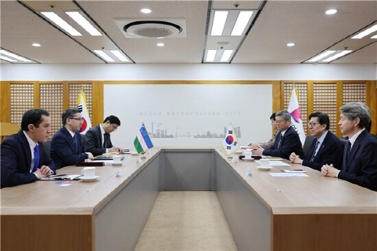 접견 장면. 사진=부산시 제공