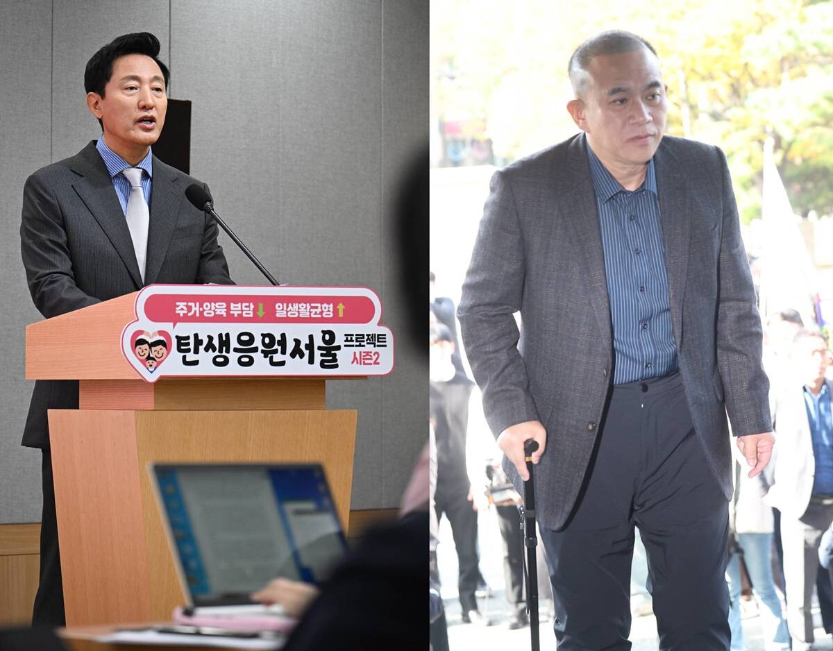 오세훈 서울시장(왼쪽)과 명태균 씨. 사진=서울시, 연합뉴스