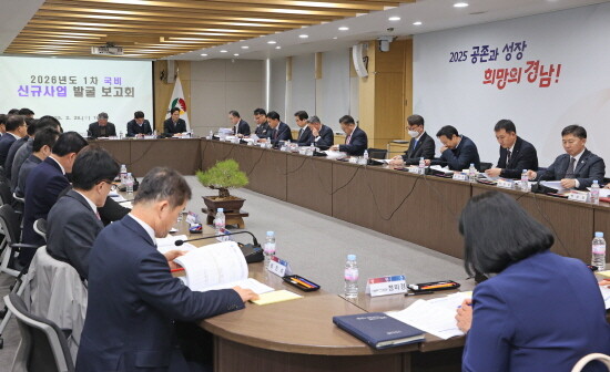 국비신규사업 1차보고회 장면. 사진=경남도 제공