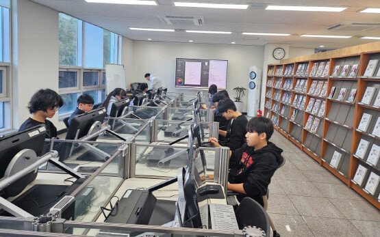 2024년도 웹툰창작체험실 수업 모습. 사진=부산교육청 제공