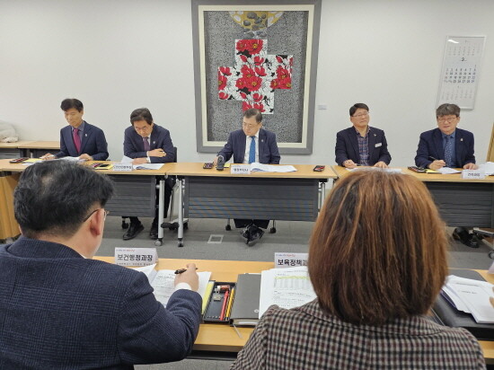 지역안전지수 개선 대책회의 장면. 사진=경남도 제공