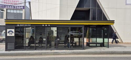 양평역 앞 스마트 승강장. 사진=양평군청 제공