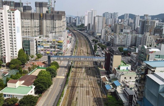 경부선 안양역 일원 전경. 사진=안양시 제공