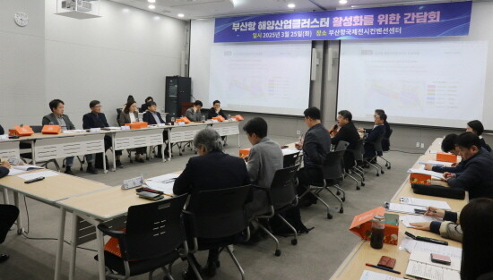 부산항 해양산업클러스터 활성화 간담회 장면. 사진=BPA 제공