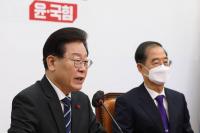 이재명, 회동 제안했지만…한덕수 '묵묵부답' 