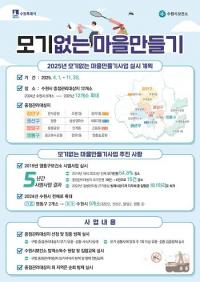 수원특례시, 모기 없는 마을만들기 사업 대상지 12곳으로 확대...집중 방제로 모기 발생원 제거