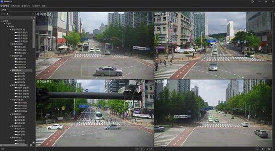 화정로 교통상황을 검지 중인 스마트교차로 시스템. 사진=고양특례시 제공