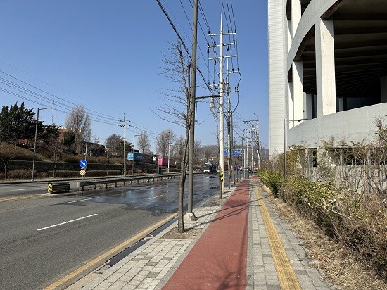 클린로드 시스템이 가동된 모습. 사진=의왕시 제공