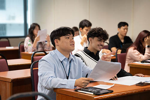 사진은 2024년 파란사다리 사업 말레이시아 아시아 퍼시픽 대학교 현지 수업. 사진=대구대 제공
