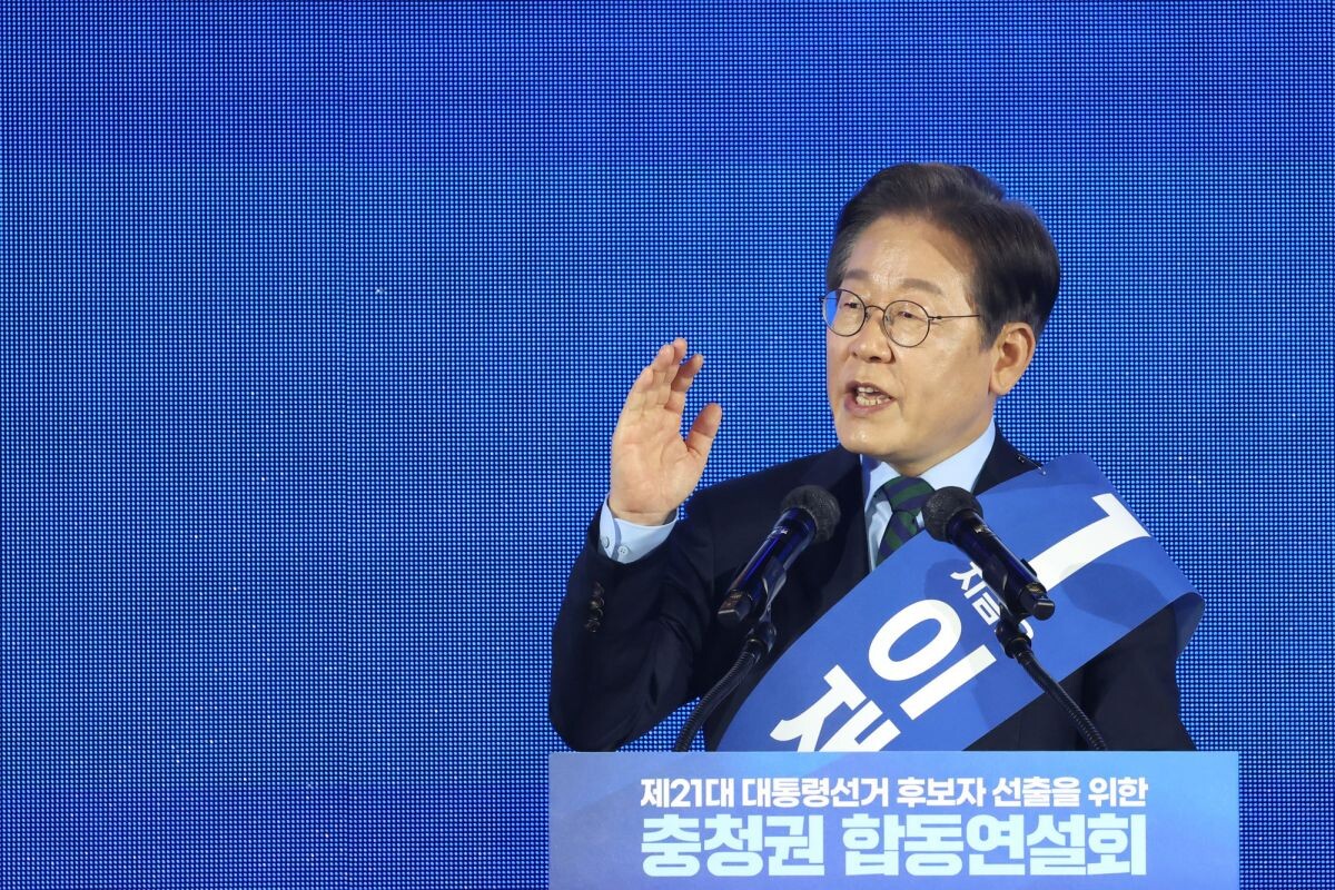이재명 후보가 당선 가능성을 묻는 여론조사에서 1위를 차지했다. 사진=박은숙 기자