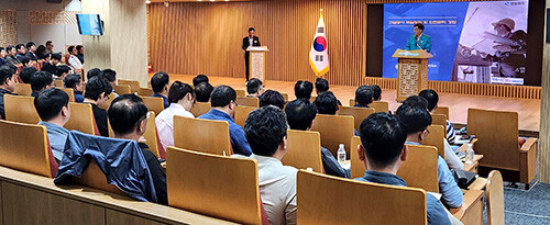 '건설공사 안전관리 강화 교육'이 24일 도청에서 열리고 있다. 사진=경북도 제공