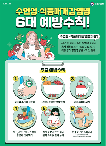 6대 예방수칙 안내 이미지. 사진=김해시 제공