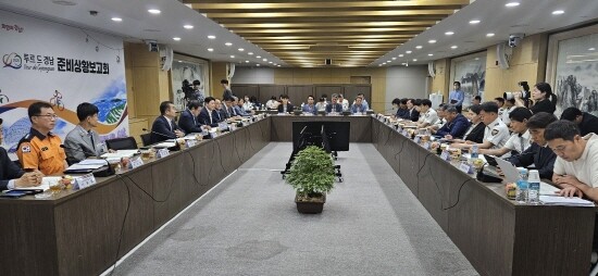 준비상황보고회 장면. 사진=경남도 제공