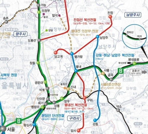 남양주시, 8호선 별내역~4호선 별내별가람역 연장 재추진 | 일요신문 남양주시, 8호선 별내역~4호선 별내별가람역 연장 재추진