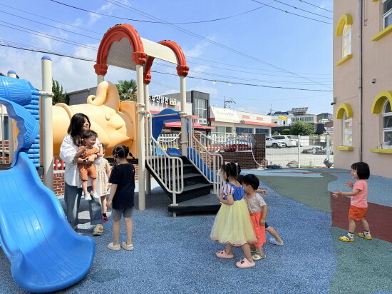 대동어린이집 놀이터. 사진=김해시 제공