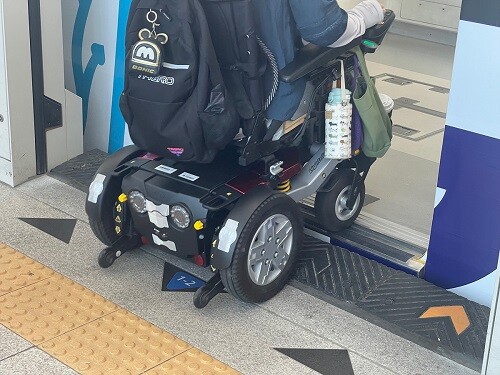 경사고무발판 이용성 검증 장면. 사진=대구시 제공