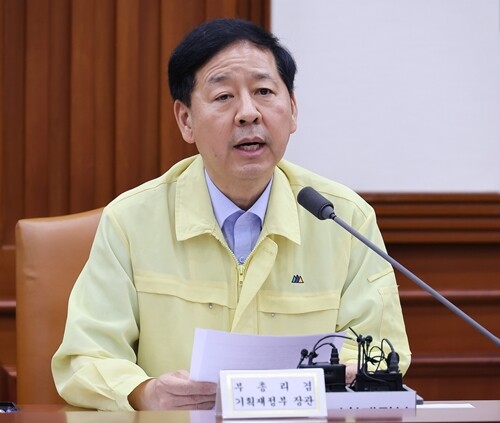 구윤철 부총리 겸 기획재정부 장관이 8월 20일 산업경쟁력강화 관계장관회의에서 발언하고 있다. 사진=임준선 기자