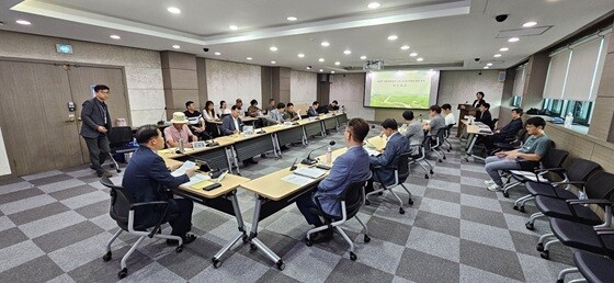 '공릉천 일원 지방생태정원 조성' 타당성 검토 용역 착수보고회. 사진=파주시 제공