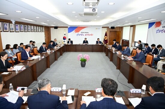 9월 확대의장단 회의 장면. 사진=경상남도의회 제공