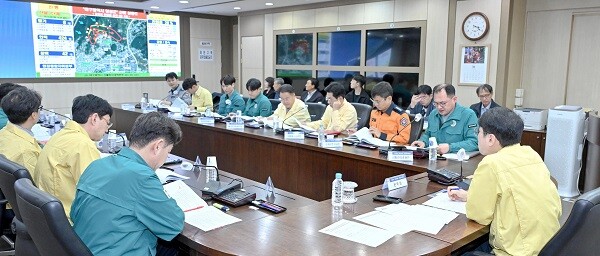 28일 김정기 대구시장 권한대행 행정부시장 주재로 실시된 ‘2025년 재난대응 안전한국훈련’. 사진=대구시 제공