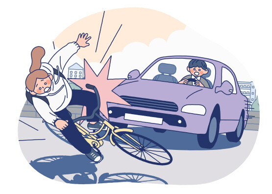 자전거사고 참고 이미지. 사진=울산엘리야병원 제공(출처-클럽아트코리아)