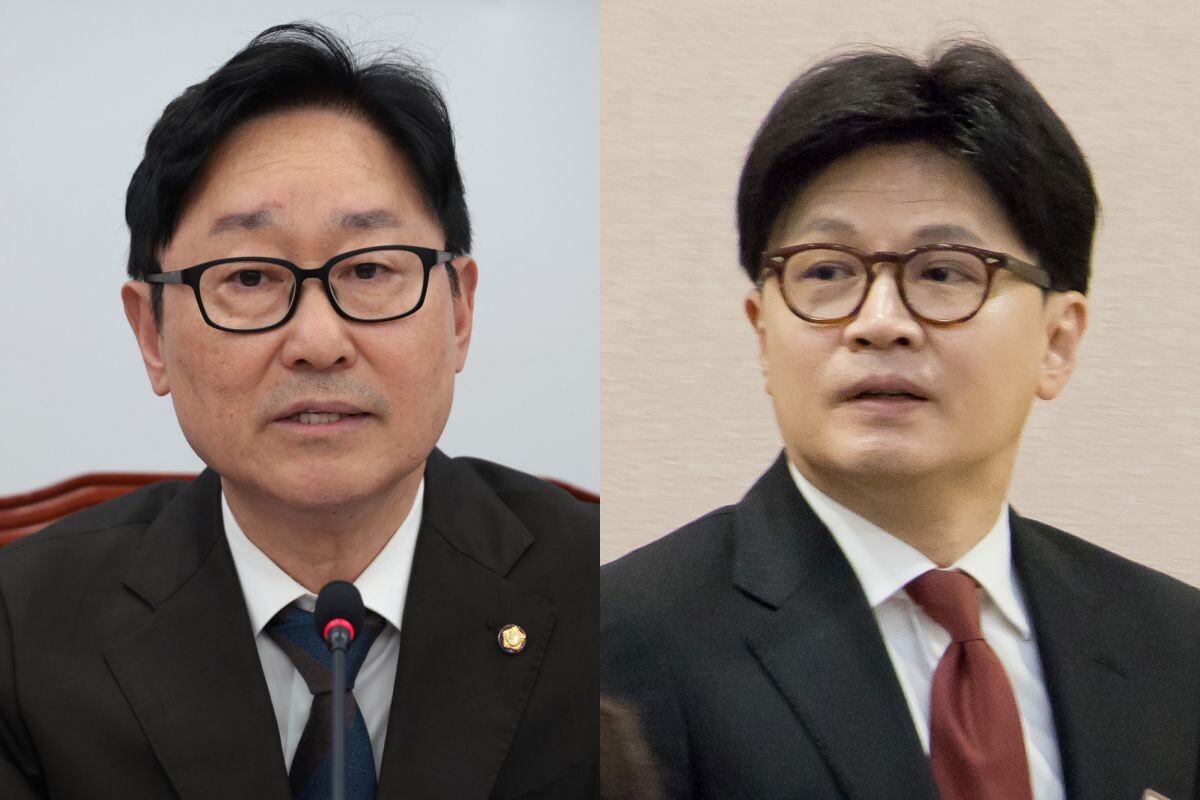사진 왼쪽부터 박범계 의원, 한동훈 전 대표. 사진=박은숙, 이종현 기자