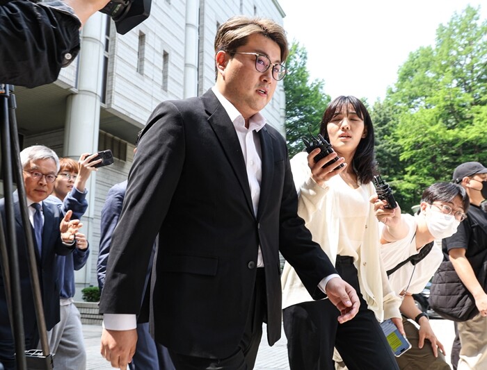 음주운전 뺑소니 사고로 1심에서 징역 2년 6월을 선고받은 김호중에게 항소심도 원심과 같은 징역 2년 6월이 선고됐다. 사진=박정훈 기자