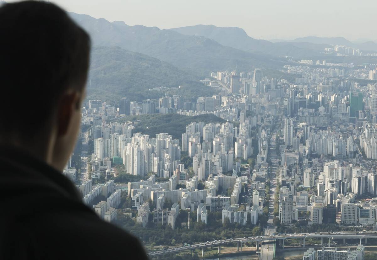 서울 송파구 서울스카이 전망대에서 바라본 서울 아파트 단지 전경으로 기사 특정 내용과 관련 없음. 사진=박정훈 기자