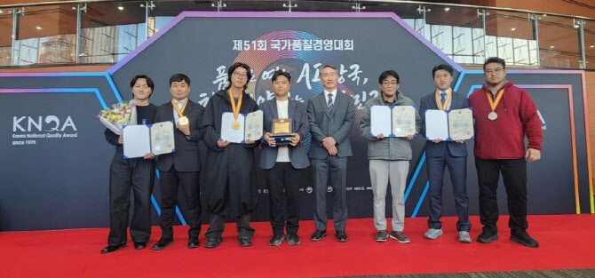 국가품질경영대회 수상 기념촬영 모습. 사진=넥센타이어 제공