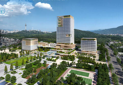 대구시 신청사 설계 공모 당선작 'FORETscape 숲이 깃든 문화청사' 설계도. 지하 2층, 지상 24층, 연면적 11만 8328.98㎡ 규모다.  사진= 대구시 제공