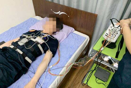 수면다원검사 모습. 사진=온병원 제공