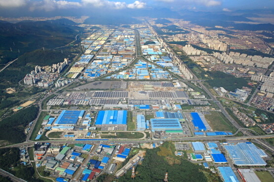 창원국가산업단지 전경. 사진=한국산업단지공단 경남지역본부 제공