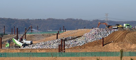 수도권 매립지 현장 모습. 사진=인천시 제공