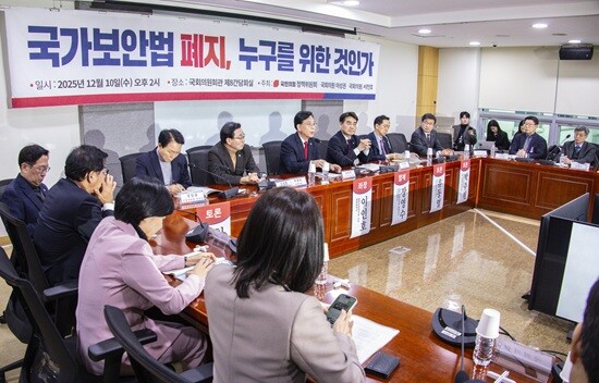 12월 10일 국회의원회관에서 열린 '국가보안법 폐지 누구를 위한 것인가' 토론회. 사진=연합뉴스