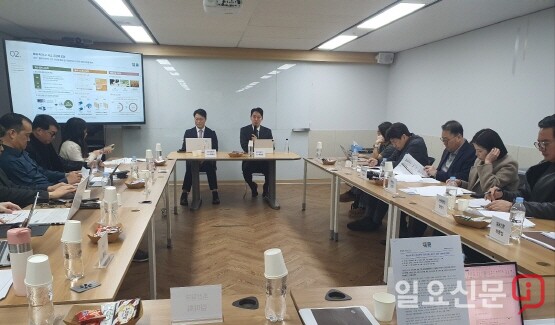 삼진식품 IPO 간담회 장면. 사진=하용성 기자