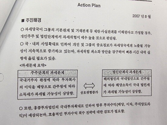 프로젝트 알프스 추진 배경이 명시된 부분. 사진=이동섭 기자