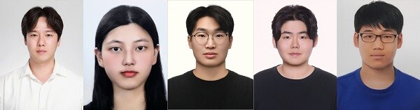 대구시가 2025 대한민국 인재상’ 100명에 지역 청년 5명이 선정됐다고 밝혔다. (왼쪽부터) 김문찬, 박민진, 박준현, 양진영, 최민수 씨. 사진=대구시 제공