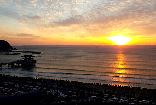 '라한호텔 포항' 일출. 사진= 라한호텔 제공