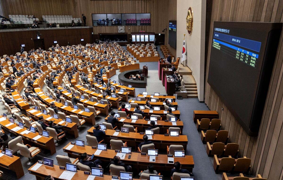 30일 국회 본회의에서 감사원장(김호철) 임명동의안과 이광호, 김경회 국가교육위원회 위원 임명동의안이 통과되고 있다. 사진=연합뉴스