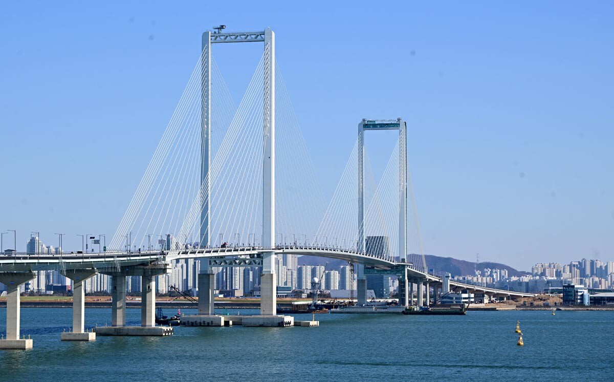 인천 영종국제도시와 청라국제도시를 잇는 '제3연륙교' 전경. 사진=인천시 제공