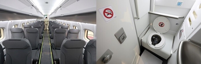 이날 섬에어 1호기에 직접 타보니 LCC보다는 확실히 항공기 규모가 작은 게 느껴졌다. 사진=임준선 기자