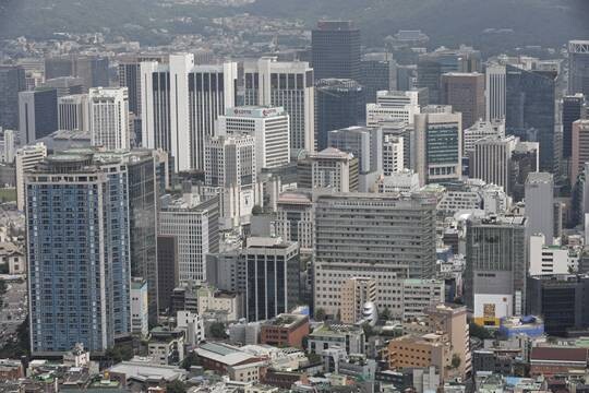 남산에서 본 서울 도심 모습으로 기사의 특정 내용과 관련없음. 사진=박정훈 기자