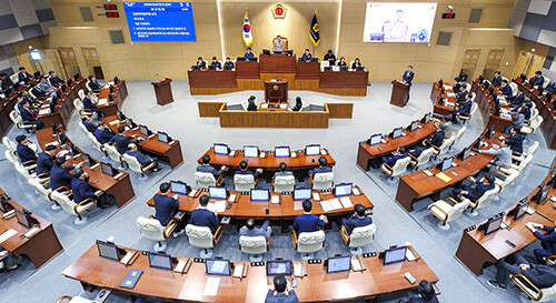 경북도의회가 제360회 임시회 본회의에서 경북도와 대구시 통합에 대한 의견 제시의 건을 찬성 의결했다. 사진=경북도의회 제공