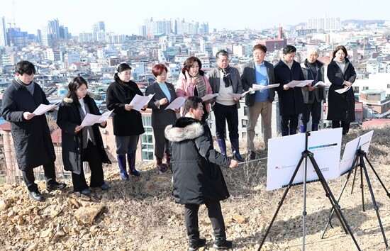 전주시의회 문화경제위원회 종광대 2구역 현장 점검. 사진=전주시의회 제공