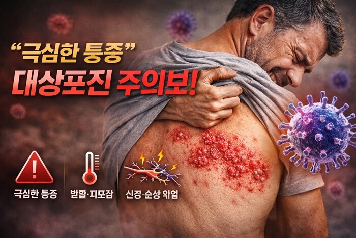 대상포진은 면역력이 떨어질 때 잠복해 있던 바이러스가 재활성화되며 발생한다. 사진=챗GPT 생성 이미지
