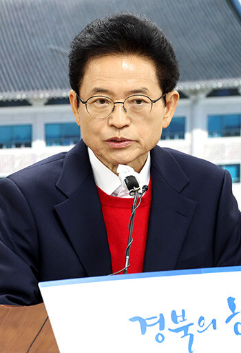 11일 오전 이철우 지사가 대구경북 행정통합과 관련해 입장문을 발표하고 있다. 사진=경북도 제공