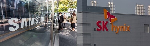국내 반도체 투톱 삼성전자와 SK하이닉스의 주가가 사상 처음으로 각각 20만 원과 100만 원 고지를 밟았다. 서울 서초구 삼성전자 서초사옥(왼쪽)과 경기도 이천시 SK하이닉스 본사. 사진=최준필 기자·일요신문 DB