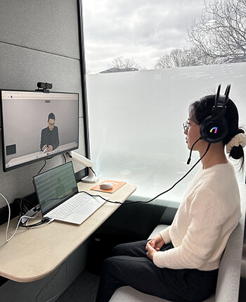 AI 면접 솔루션 장면. 사진=경일대 제공